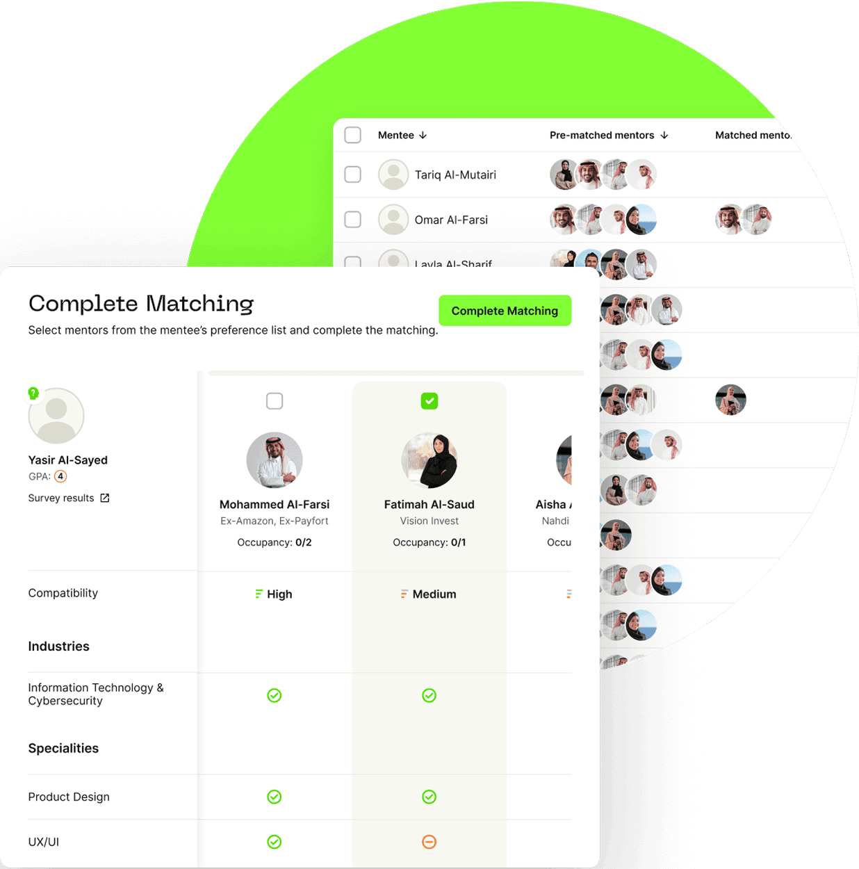 AI & Manual Mentor-Mentee Matching